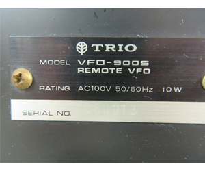 TRIO無線機　ラベル例