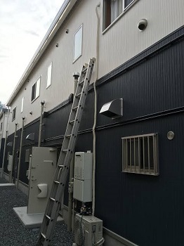 ２階まで配管が伸びているタイプ